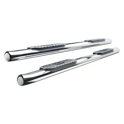 Westin 4" PRO TRAXX Oval Nerf Step Bars for 2014-2019 Sierra/Silverado Crew Cab - Image 1 of 4