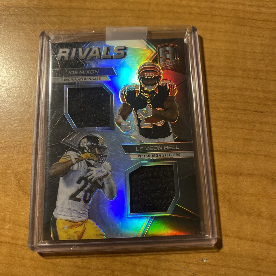 2017 Panini Spectra prizm Rivals Dual Joe Mixon Le’Veon Bell 47/50 Bengals - Image 1 of 2
