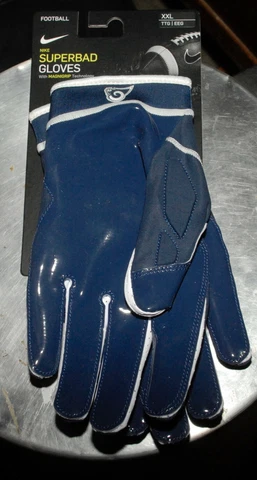 Nike Super Bad Football Gloves New Promo Los Angeles Rams NFL 2XL $65 NFL Cover