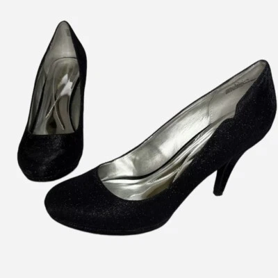 Andrew Geller Pumps Size 10 Dress Black Sparkle Shoes Evening Party Event Garey - Image 1 of 4