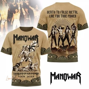 Manowar The Blood Of Our Enemies Tour 2025 3D T-Shirt - Bild 1 von 4