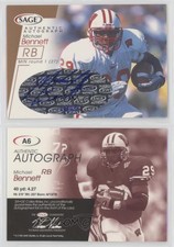 2001 SAGE Auto Bronze /600 Michael Bennett #A6 Rookie Auto RC
