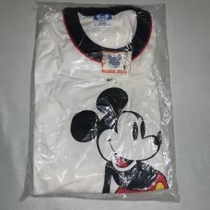 Vintage NWT 80s Disney Mickey Mouse Graphic Single Stitch Shirt XL USA - Picture 1 of 4