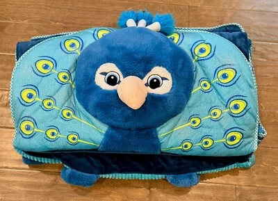 Спальный мешок Hug Fun Animal 🦚 Peacock детский 66 x 28 дюймов - Изображение 1 из 4