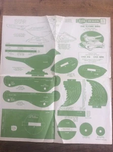Vintage Hobbies Magazine Design Sheet Pull Along Flying Bird Toy - Picture 1 of 1