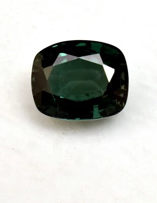 Natural Mozambique Green Tourmaline 8.70 Ct Cushion Cut Loose Gemstone TREATED - Image 1 of 4