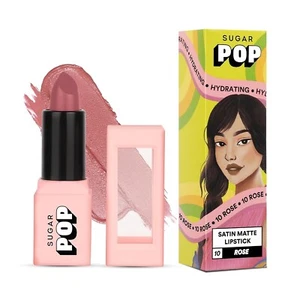 SUGAR POP Satin Matt Lippenstift - 10 Rose - 3 GM Weltweit - Picture 1 of 9