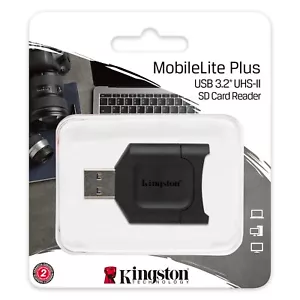 Kingston MobileLite Plus USB 3.2 UHS-II SD Card Reader for SDHC, SDXC (MLP)-UK - Picture 1 of 4