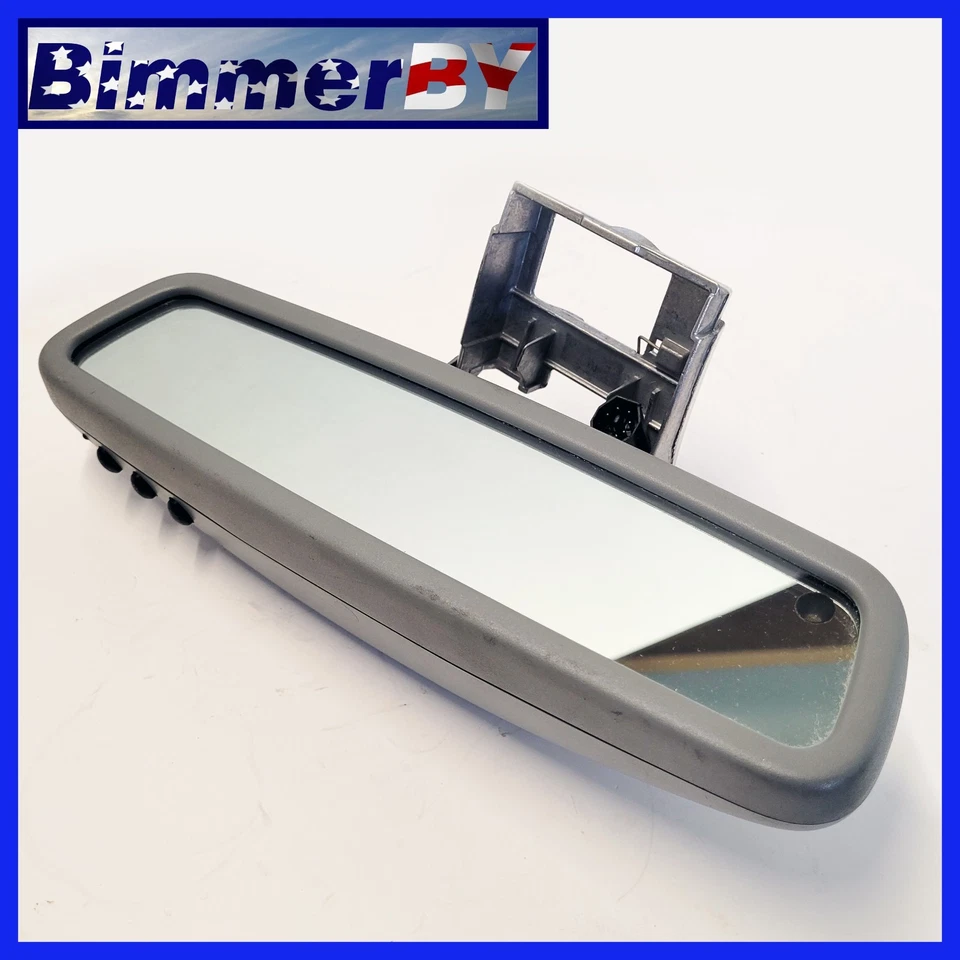 ✔️ Mercedes W140 S-класса заднего вида внутри авто тусклый Homelink зеркало серый - Изображение 1 из 4