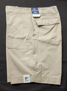Short George Cargo neuf avec étiquette homme kaki au-dessus du genou plat devant 9 entrejambe taille 32 - Photo 1/8