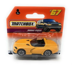 Matchbox Superfast # 67 Dodge Viper giallo Thailandia blister corto 7 cm - Foto 1 di 1
