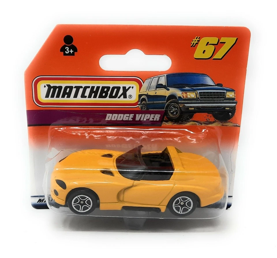 Matchbox Superfast # 67 Dodge Viper giallo Thailandia blister corto 7 cm - Immagine 1 di 1