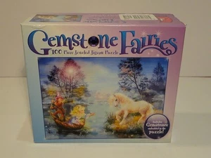 Gemstone Fairies 100 Piece Jeweled Jigsaw Puzzle NEW Sealed - Picture 1 of 4