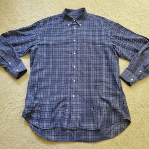 Authentique chemise décontractée homme Les Copains 100% coton taille 41 Made in Italy - Photo 1/7
