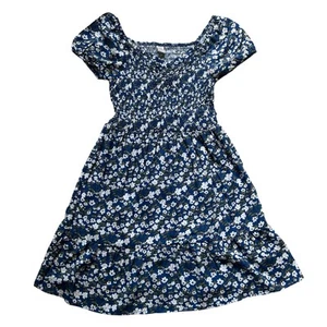 Sweet Butterfly Girl's Smoked Ruffle Hem Floral Midi Dress Large 6X New - Picture 1 of 8