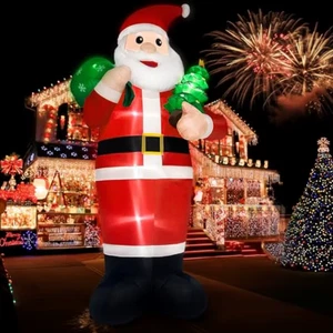 14FT Riesiger Aufblasbarer Weihnachtsmann 🎅 LED Beleuchtet Weihnachten Hof Outdoor Urlaub Dekoration - Bild 1 von 6