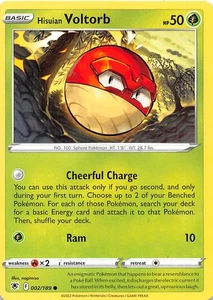 Hisuian Voltorb 002/189 SWSH10: Astral Radiance Pokemon 010675 - Picture 1 of 2