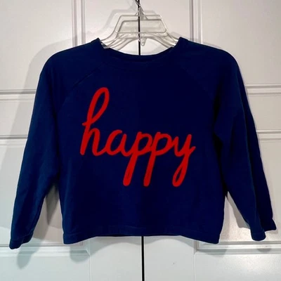 Sudadera Gymboree Niñas Happy Cuello Redondo Pullover Juvenil Mediana 7/8 Azul Rojo Foto 1 de 4