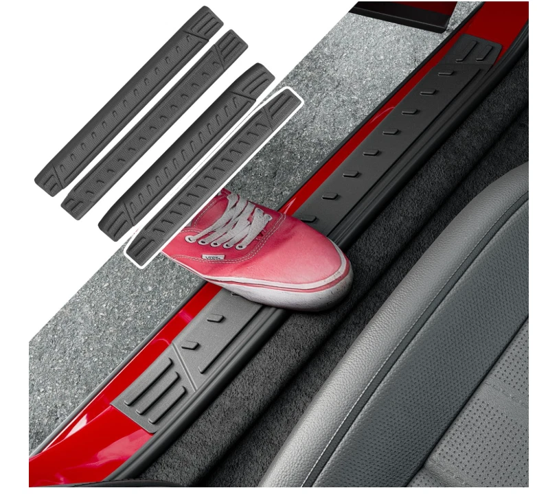 Protector de umbral de puerta compatible con Kia Telluride 2020-2025 4 piezas (arroz) Foto 1 de 4