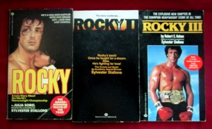3 Rocky Paperback Books Rocky I,II,III Sylvester Stallone - Picture 1 of 7