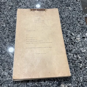 DUMBO  Disney Cutting Continuity Scripts ,September 8, 1941 Production No, 2006 - Picture 1 of 13