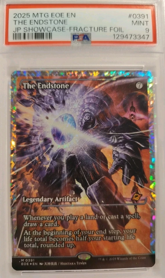 PSA The Endstone 0391 Fracture Foil Showcase EOE English Grade Mint 9 Low Pop - Image 1 of 4