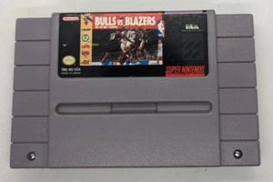 Bulls vs Blazers and the NBA Playoffs for SNES - Good Condition, Tested & Works - Picture 1 of 4