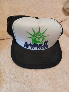 Cappello Berretto Vintage anni 80 KC New York City Skyline Liberty Statua Camionista Snapback - Foto 1 di 10