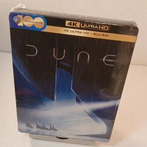 Dune 2021 4K Steelbook -EU IMPORT-NEW (Sealed) Box Shipping with Tracking - Picture 1 of 8