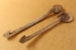 Vintage Kitchen Primitive Wood Spoons Ladles Paddles Hooks Farmhouse Rustic. - Picture 1 of 9