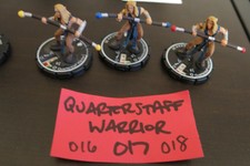 MAGE KNIGHT UPRISING 016 017 018 QUARTERSTAFF WARRIOR SET / LOT OF 3