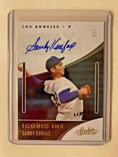 Sandy Koufax AUTO #/7 Absolute Iconic Ink Gold 2021 Autograph SP Dodgers HOF LAD