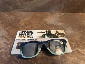 Star Wars Mandalorian Disney KIDS SUNGLASSES Unisex UV Protect Blue Green NWT - Picture 1 of 2