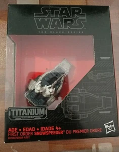 Star Wars The Black Series Titanium First Order Snowspeeder Sealed - Picture 1 of 2