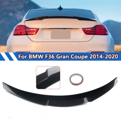 For 14-19 BMW F36 430i 435i 440i Gran Coupe M4 Style Trunk Spoiler Carbon Look - Image 1 of 4