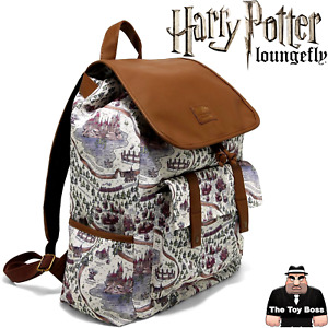 🔥Loungefly Harry Potter Backpack Bag Hogwarts School Grounds Map Slouch New NWT