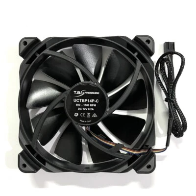 14025 14CM 140mm Fan Twister Bearing 4-wire Speed Control Silent UCTBP14P-C 12V - Image 1 of 3