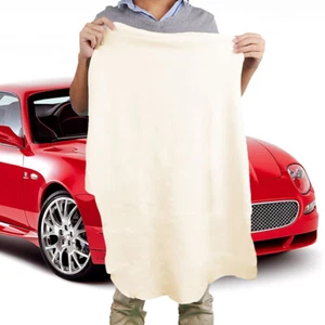 Toallas de secado extra grandes de cuero gamuza natural para limpiar automóviles - Imagen 1 de 8