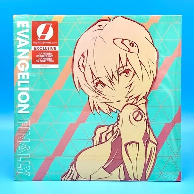 Evangelion Finally Vinyl Soundtrack 2 LP Green & Purple Neon Genesis Anime OST - Image 1 of 4