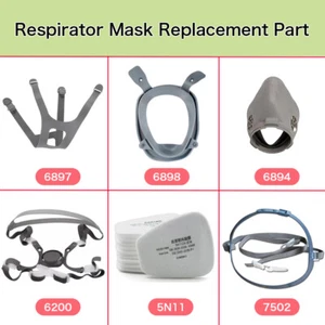Ricambi Cinghia Cablaggio Testa per 6800 6000 6200 7502 Facepiece Respiratore Maschera Gas - Foto 1 di 9