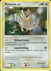 Pokemon Karte Trading Card Game Rätselhafte Wunder Nr. 49/132 Porenta - Bild 1 von 1