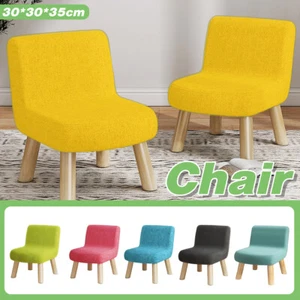Fabric Ottoman Foot Stool Padded Pouffe with Wood Storage Seat for Living Room - Picture 1 of 24