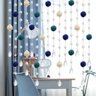 1M Cane Ball Waterdrop Crystal Beaded Hanging Curtain Drapes Home Door Decor