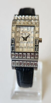 $227 DKNY NY-4275 Crystals Flex Lugs Quartz Lady Watch 3ATM Lucien Picard Band - Image 1 of 4