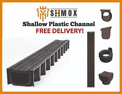 Shallow Water Flow PVC Shallow Drainage A15 Channel Accessory 1m Length • 90.99£
