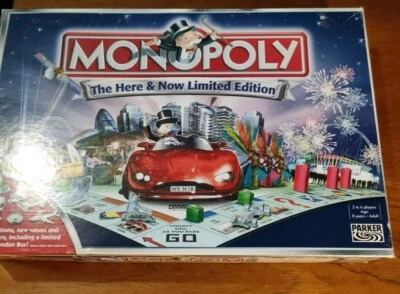 Parker Hasbro Monopoly The Here & Now Limited Edition  Board Game Not Complete  - Image 1 of 4