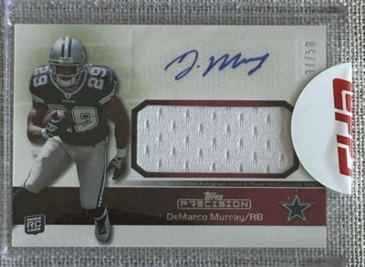 2014 DeMarco Murray Topps Precision RC AUTO PATCH RARE SEALED Redemption only/50 - Image 1 of 2