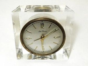 Seth Thomas Lucite Wecker, transparent, funktioniert nicht, Teile oder Reparatur - Bild 1 von 6