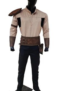 Inspired By star wars jedi, Kyle Katarn costume with leather belt and shoulder p - Picture 1 of 9