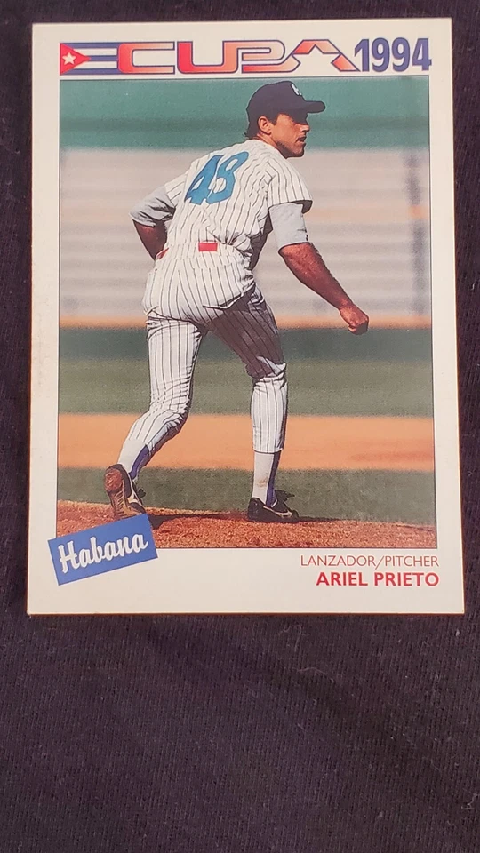  ARIEL PRIETO 1994 CUBAN LEAGUE #53 MINT CARD - Image 1 of 4